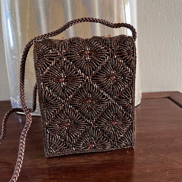 Bijoux Terner Handbags - Fabric embellished Bijoux Terner brown bag
